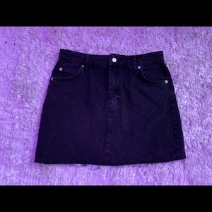 TopShop Black Jean Skirt